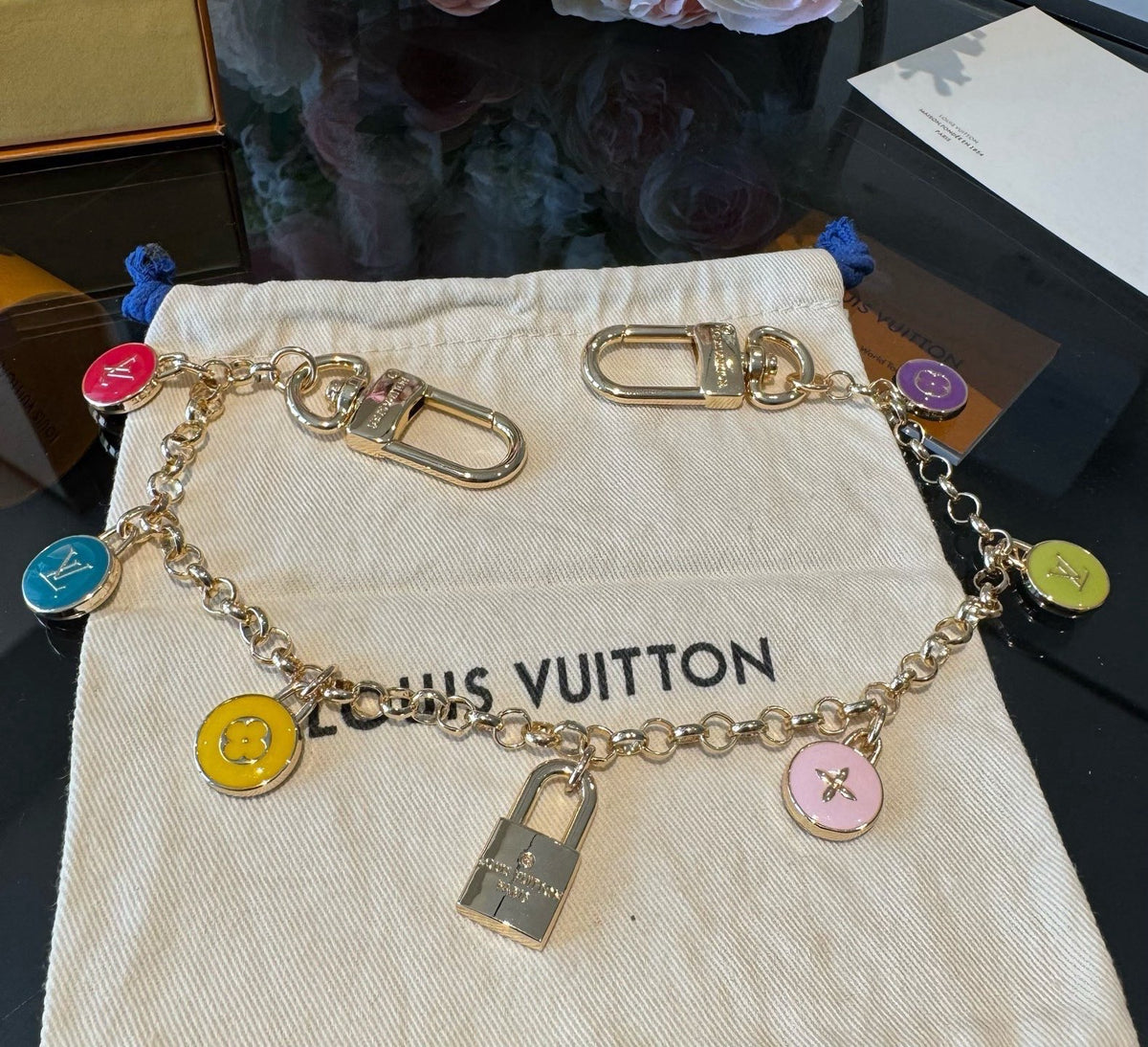 LOUIS VUITTON Keychain Chain