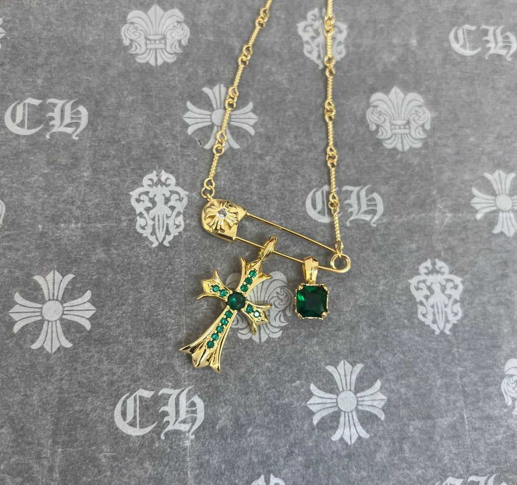 Crystal Cross Necklace