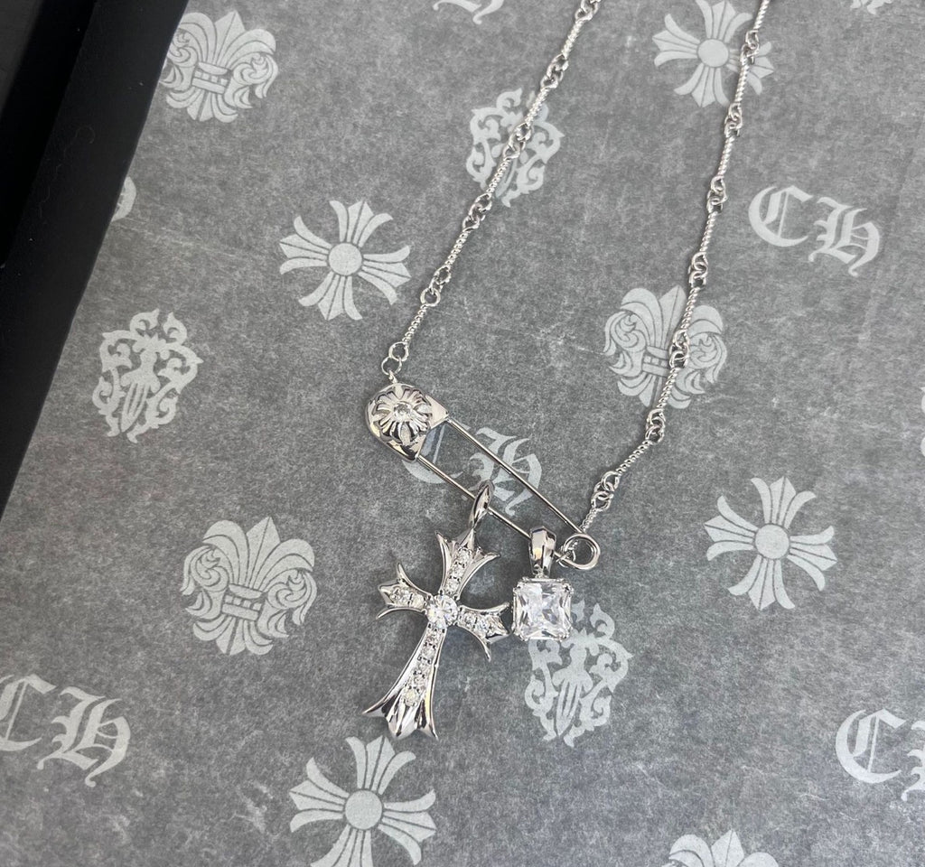 Crystal Cross Necklace