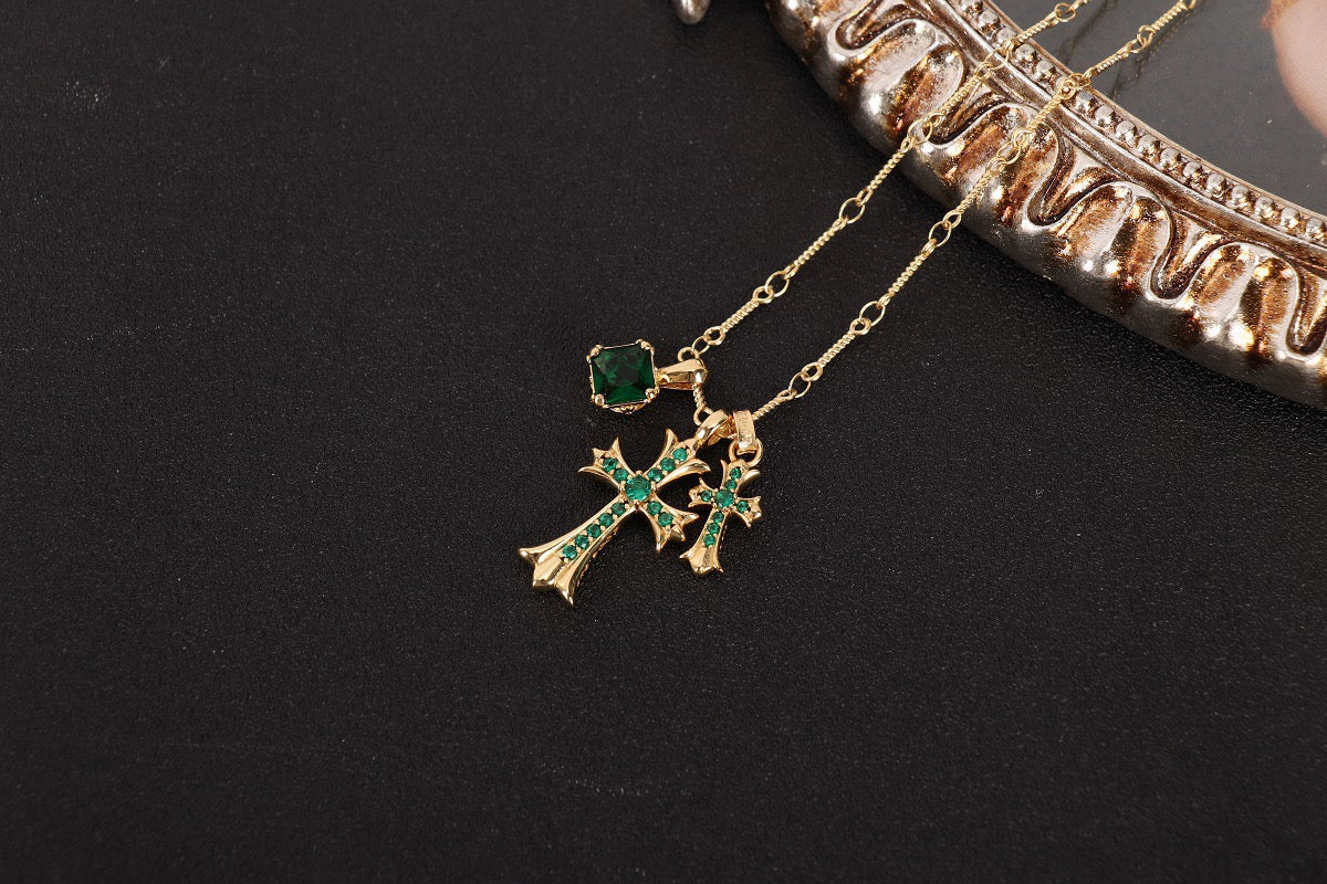 Crystal Cross Necklace