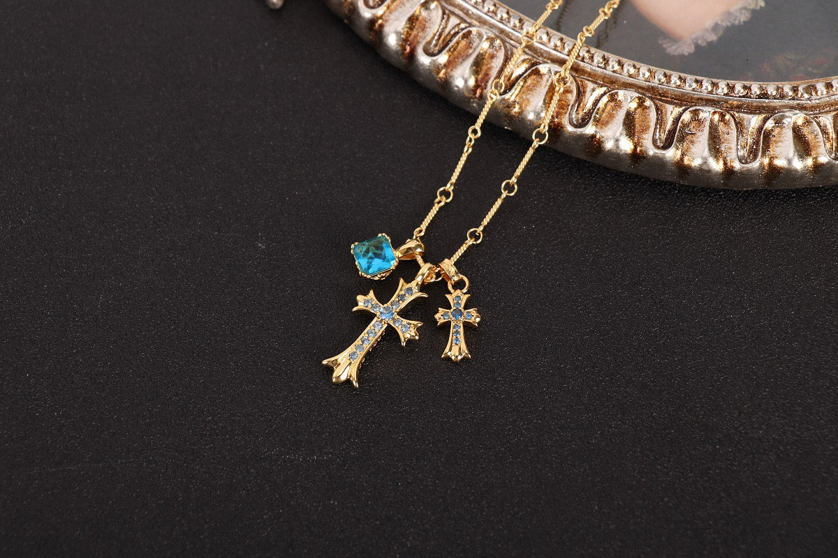 Crystal Cross Necklace