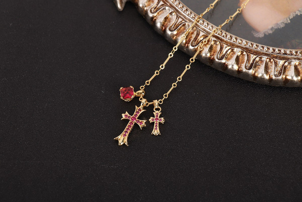 Crystal Cross Necklace