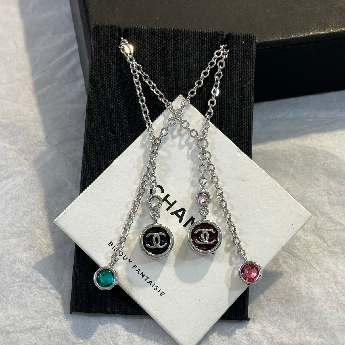 SWAROVSKI Crystal Enamel Tassel Necklace