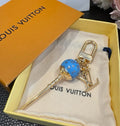 LOUIS VUITTON Canvas Logo Bag Charm Keychain