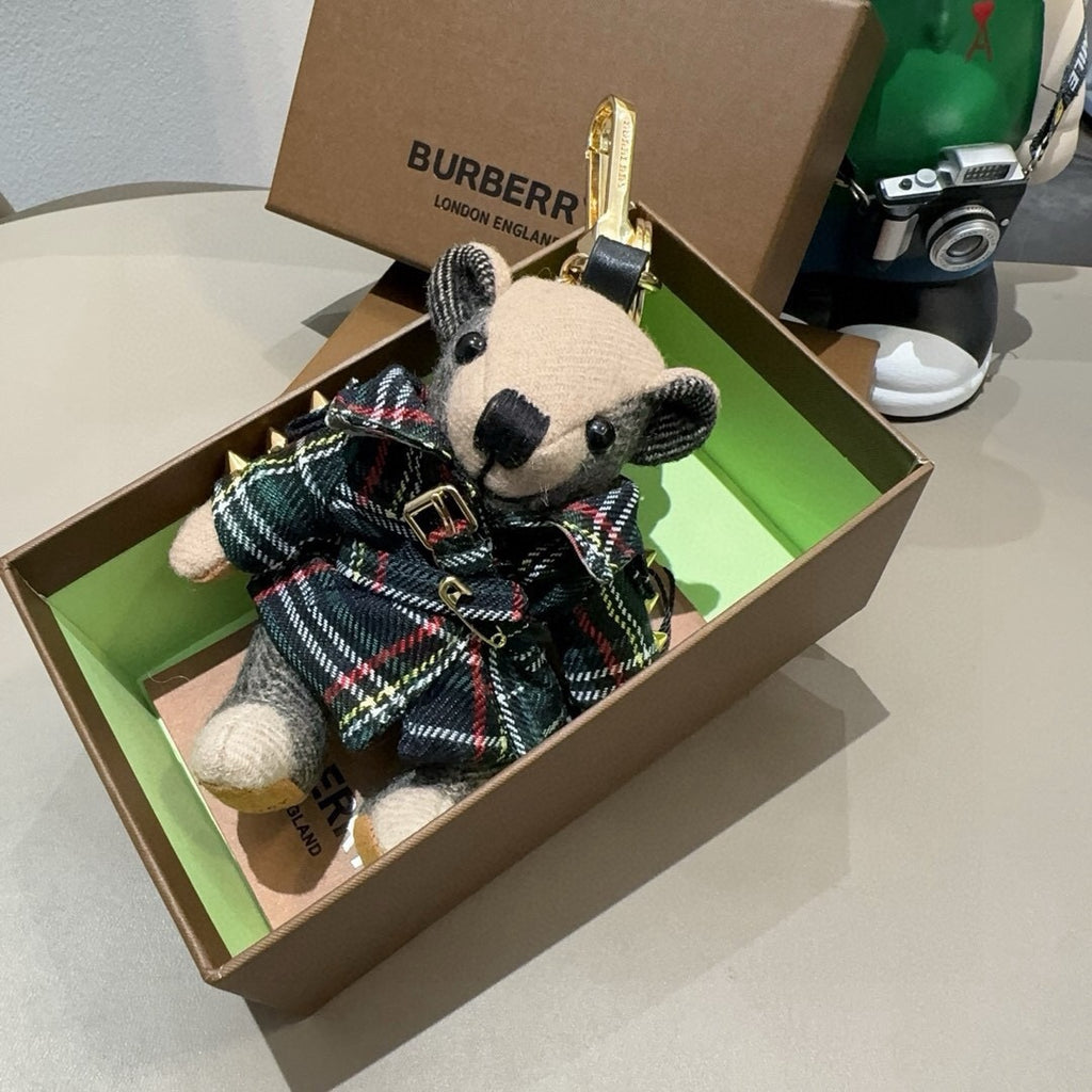 BURBERRY Metal Bag Charm Keychain