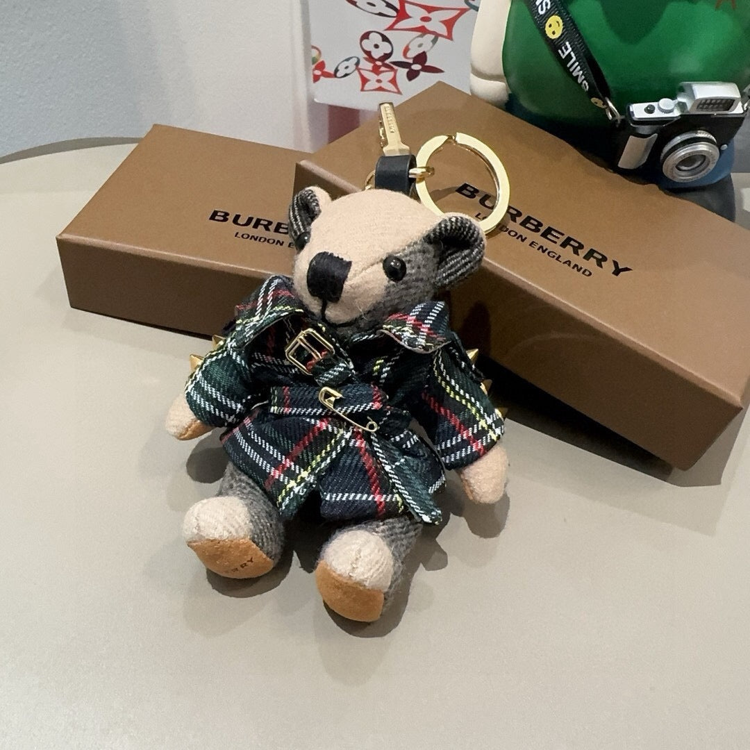 BURBERRY Metal Bag Charm Keychain