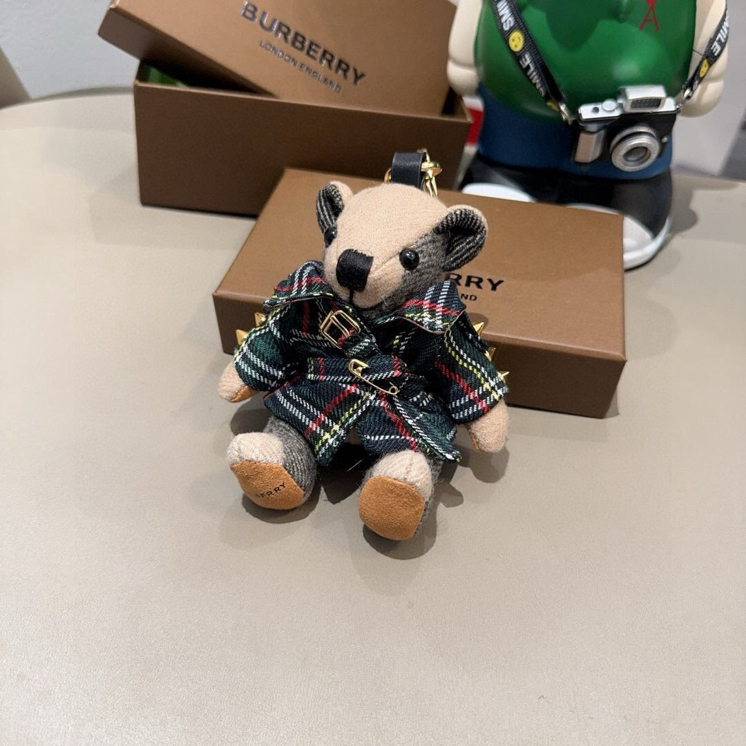 BURBERRY Metal Bag Charm Keychain