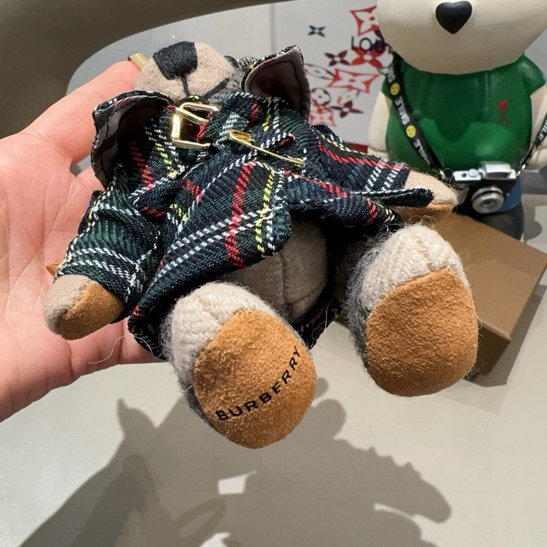 BURBERRY Metal Bag Charm Keychain