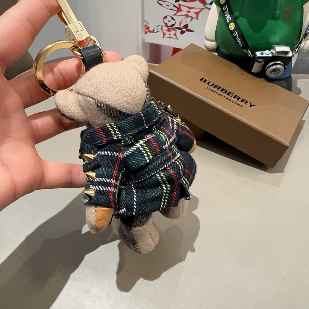 BURBERRY Metal Bag Charm Keychain
