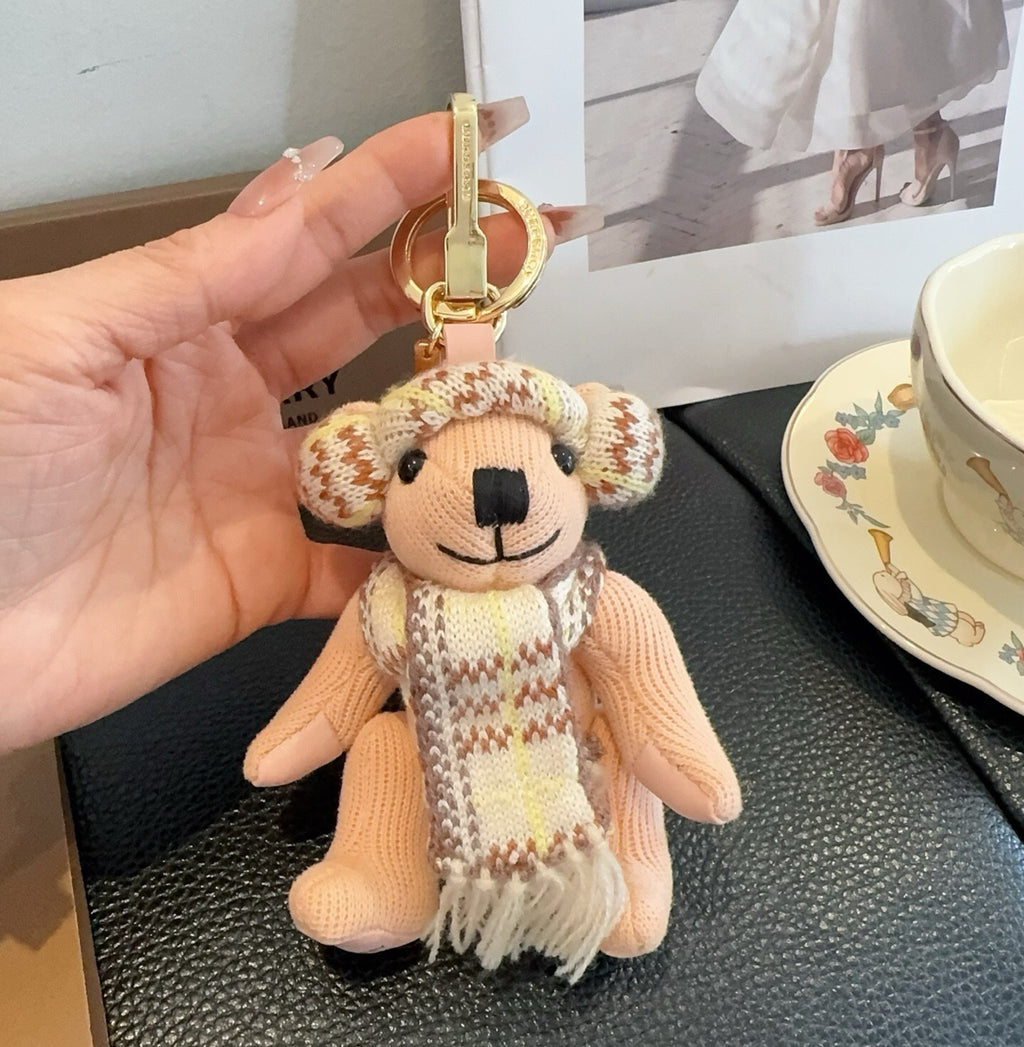 BURBERRY Metal Bag Charm Keychain