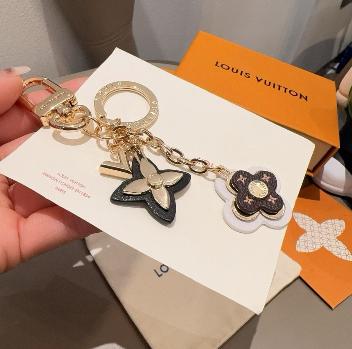 LOUIS VUITTON Bag Charm Keychain