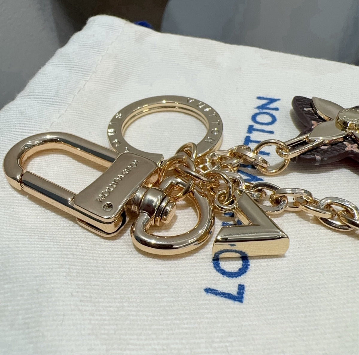 LOUIS VUITTON Bag Charm Keychain