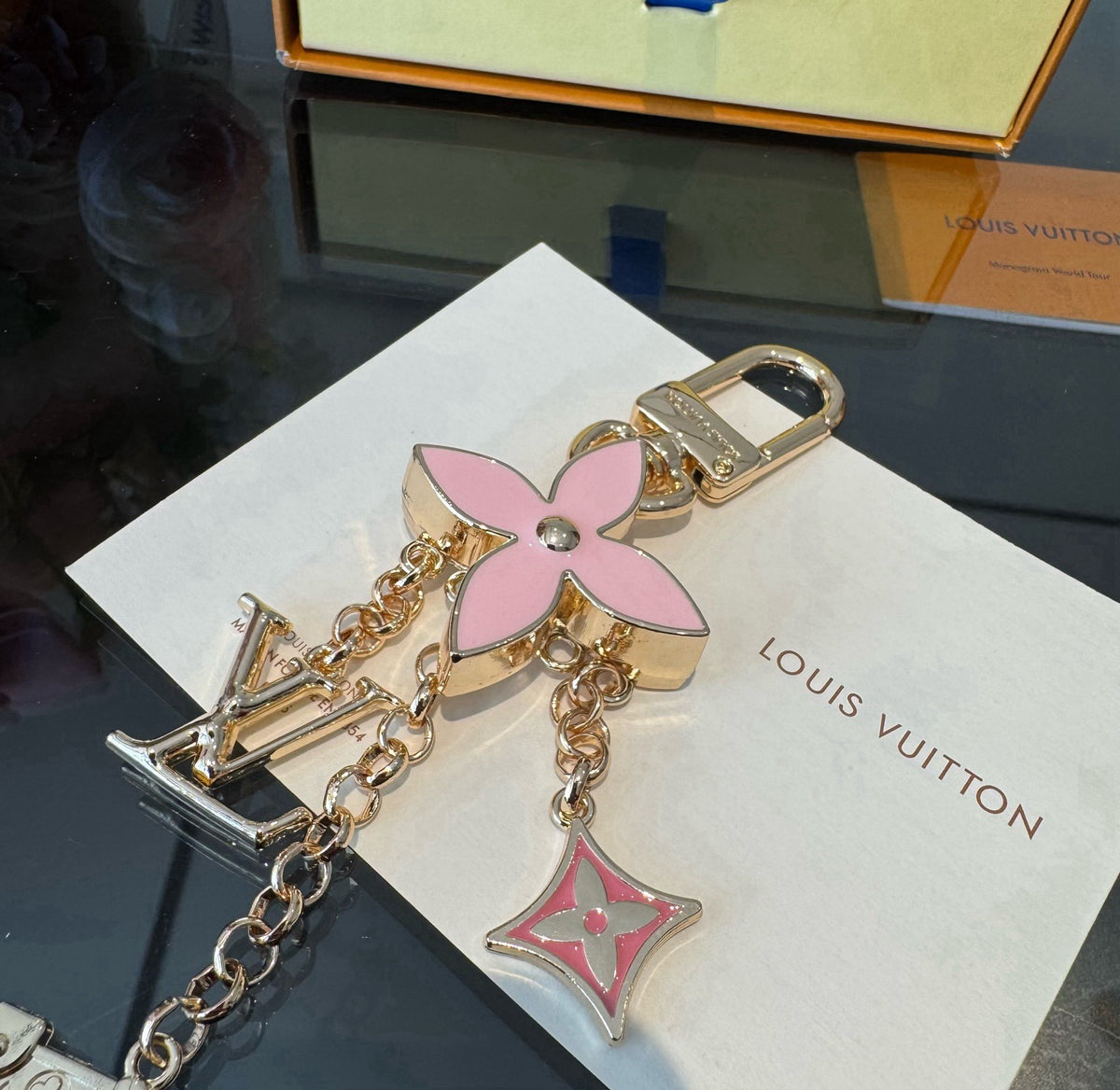 Flower Bag Charm Keychain