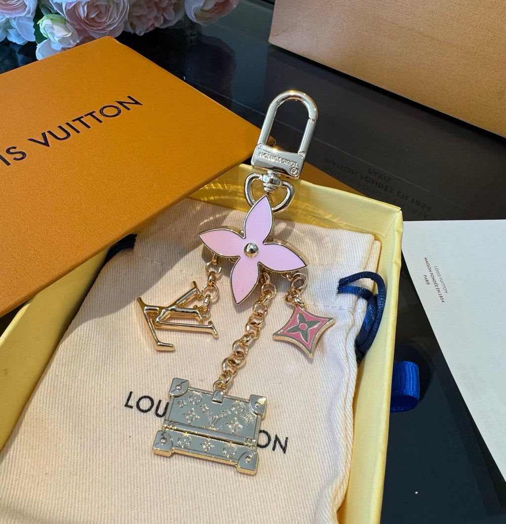 Flower Bag Charm Keychain
