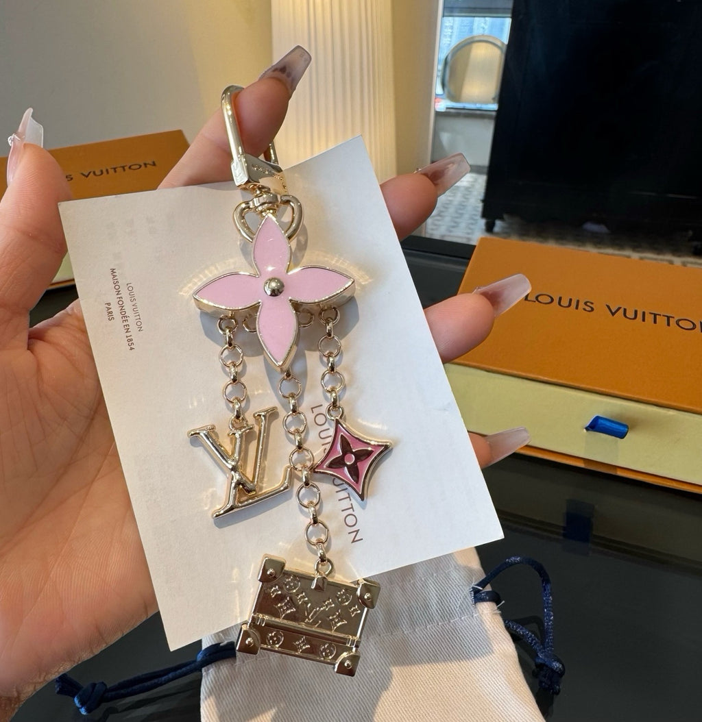 Flower Bag Charm Keychain