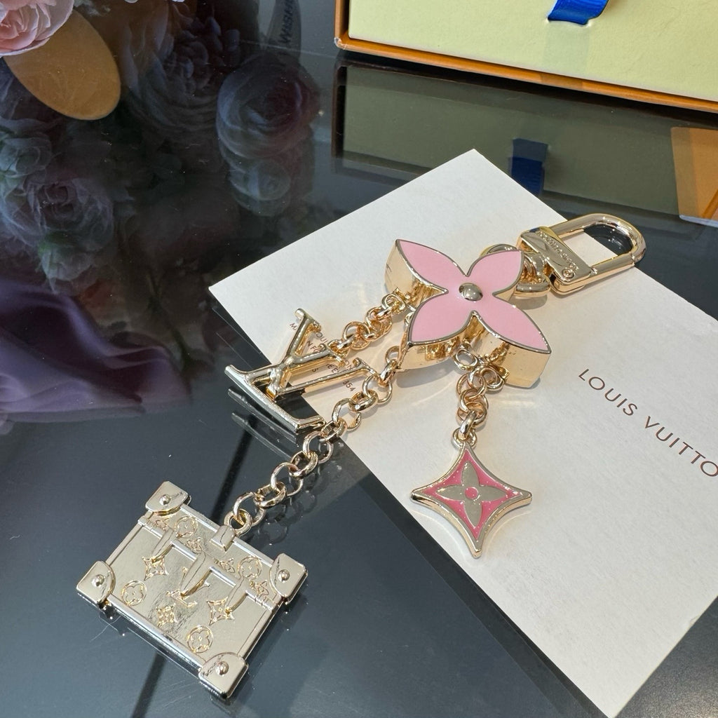 Flower Bag Charm Keychain