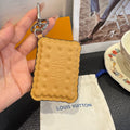 LOUIS VUITTON Canvas Logo Bag Charm Keychain