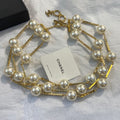 CHANEL Pearl Gold-Tone Necklace