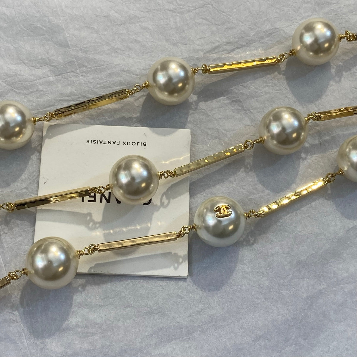 CHANEL Pearl Gold-Tone Necklace