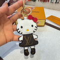 LOUIS VUITTON Metal Logo Bag Charm Keychain