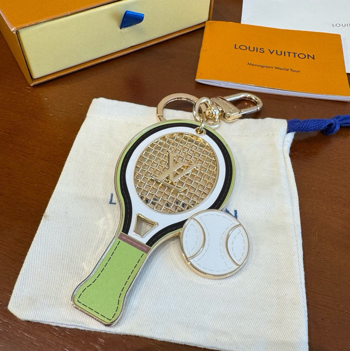 LOUIS VUITTON Canvas Bag Charm Keychain