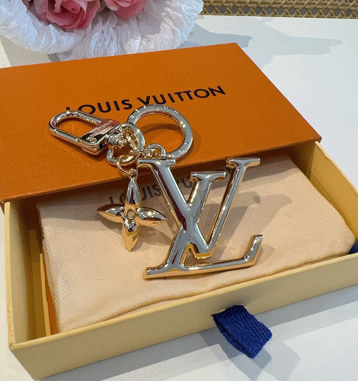 Leather Metal Keychain