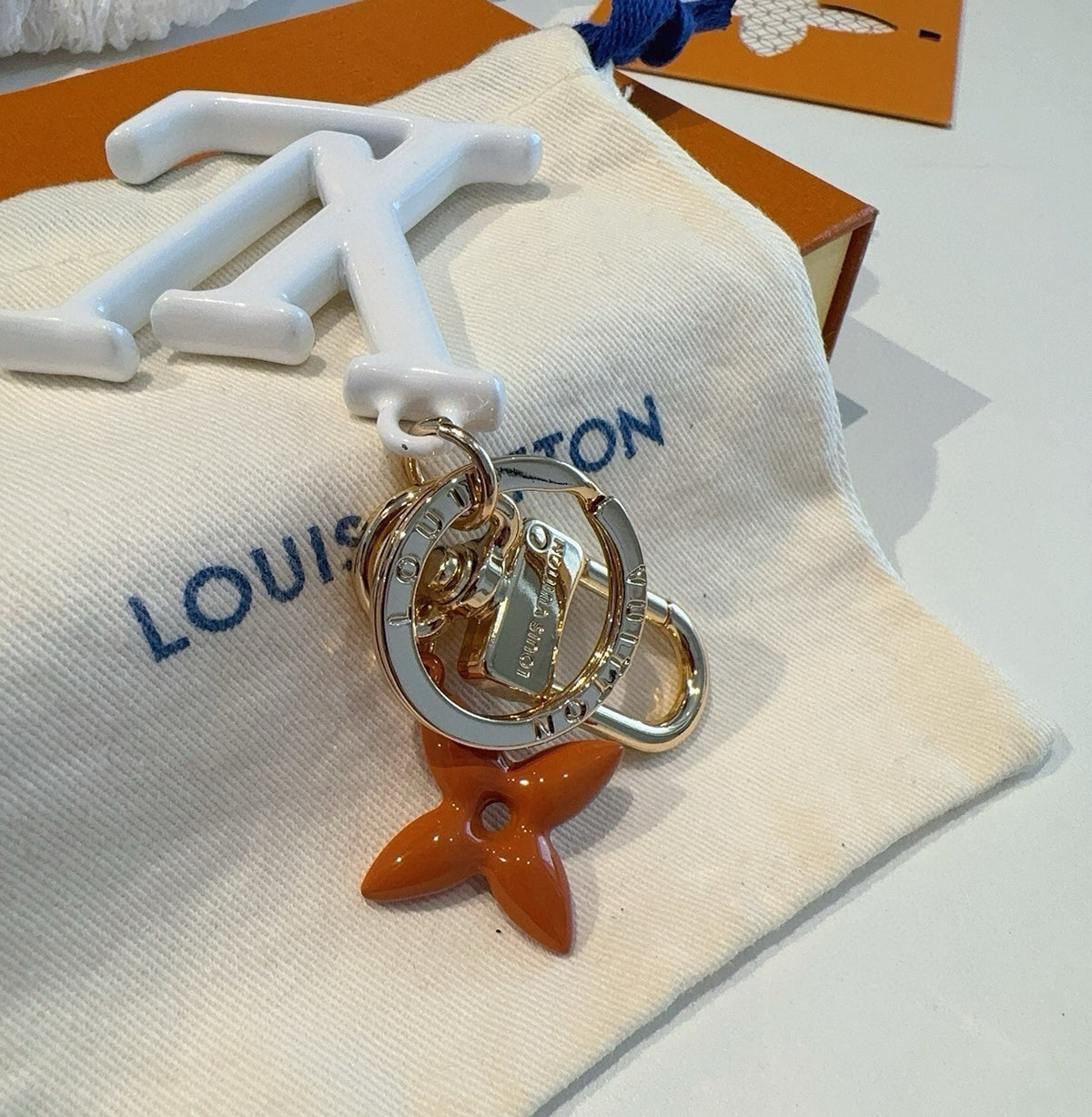 Leather Metal Keychain