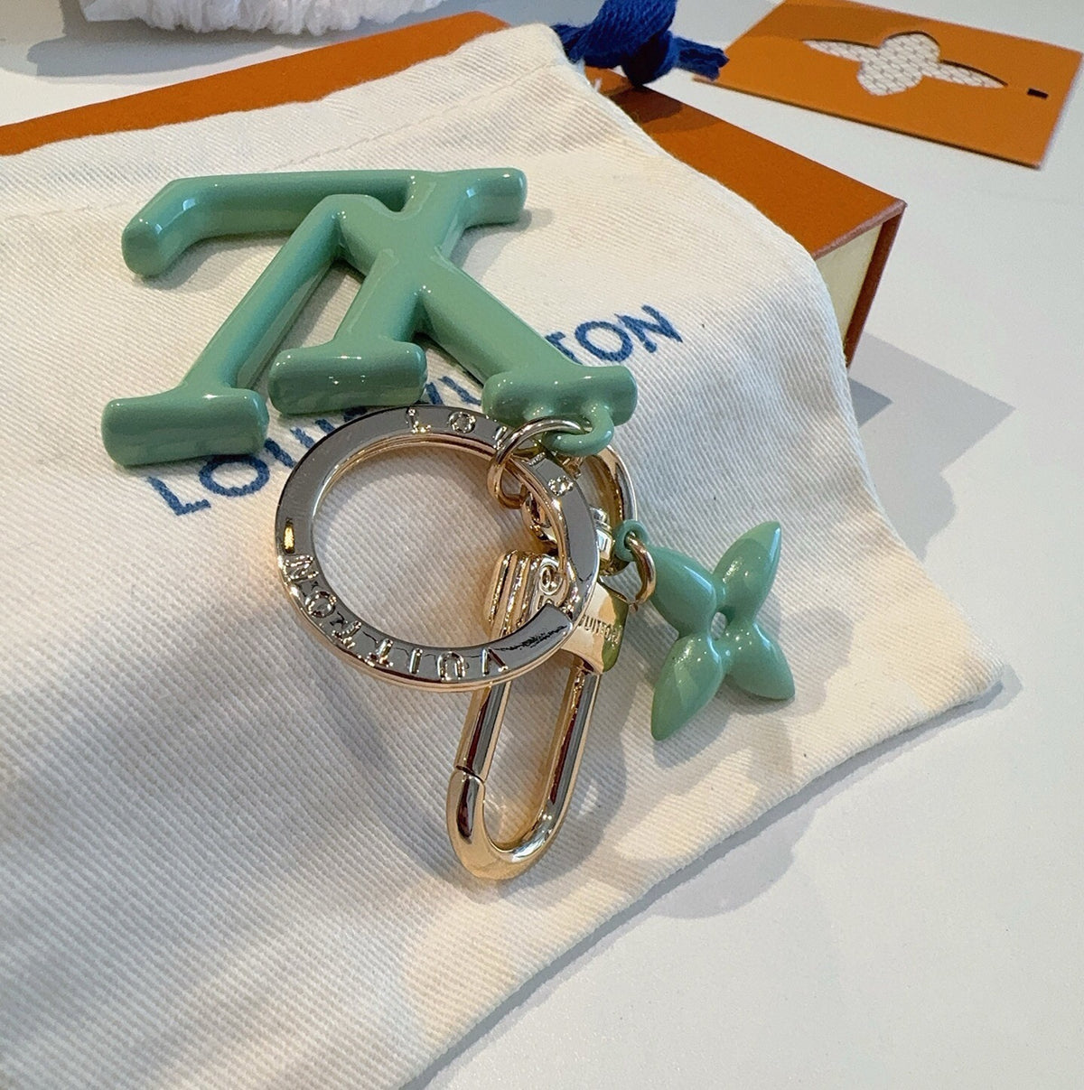 Leather Metal Keychain