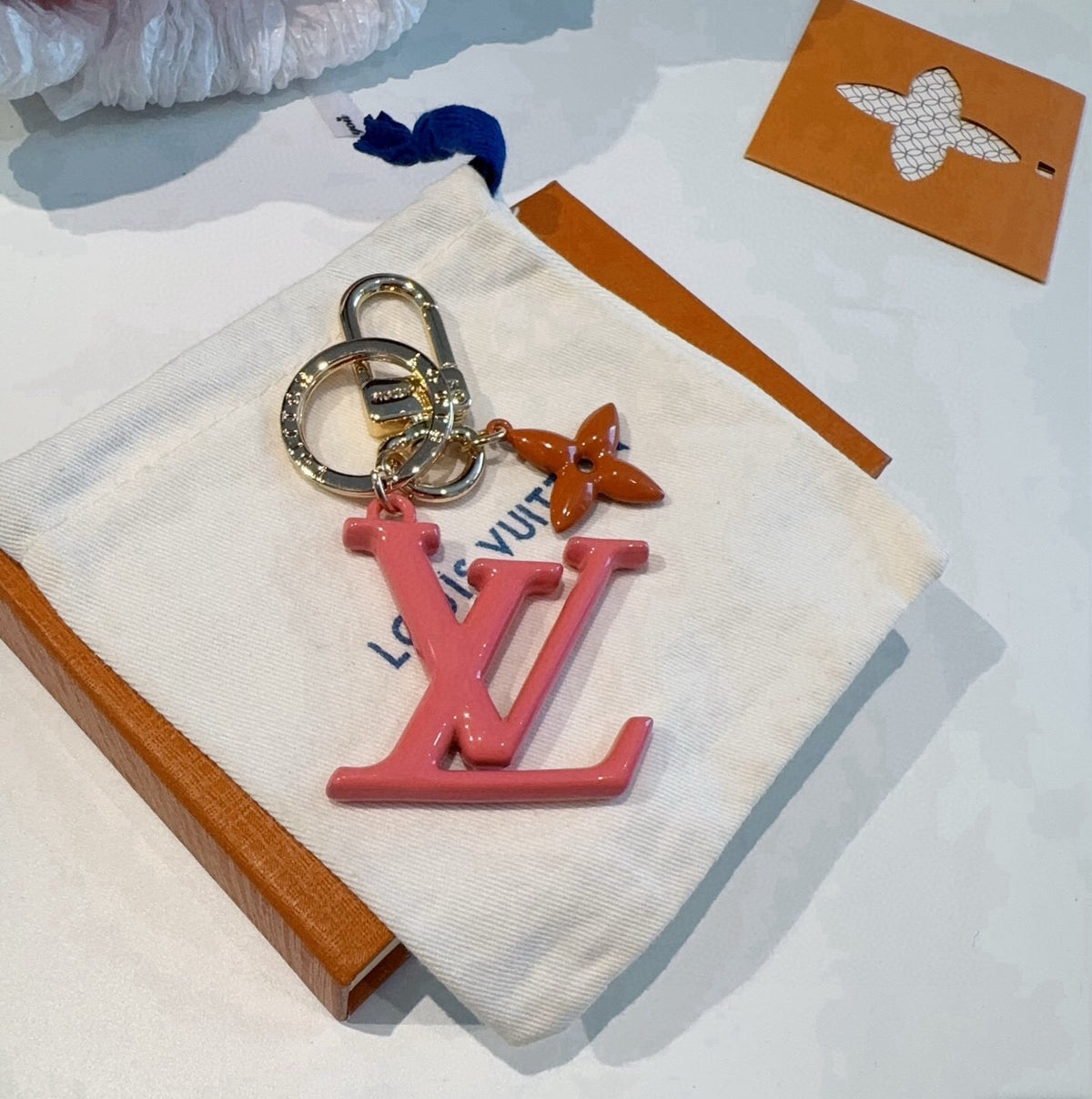 Leather Metal Keychain