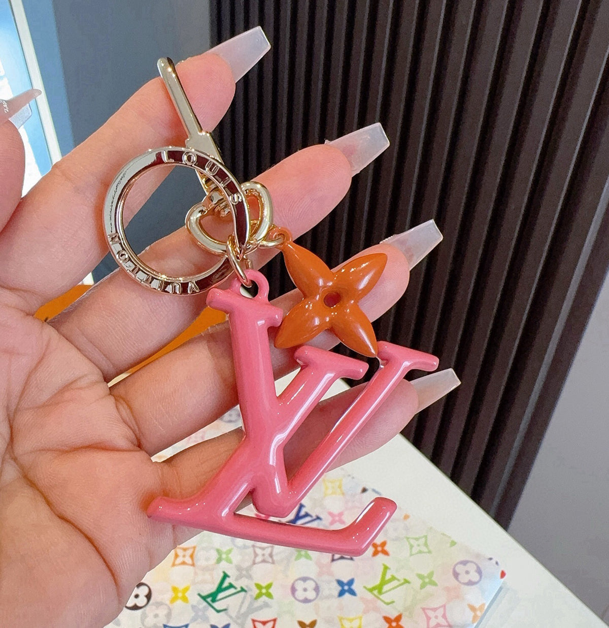Leather Metal Keychain