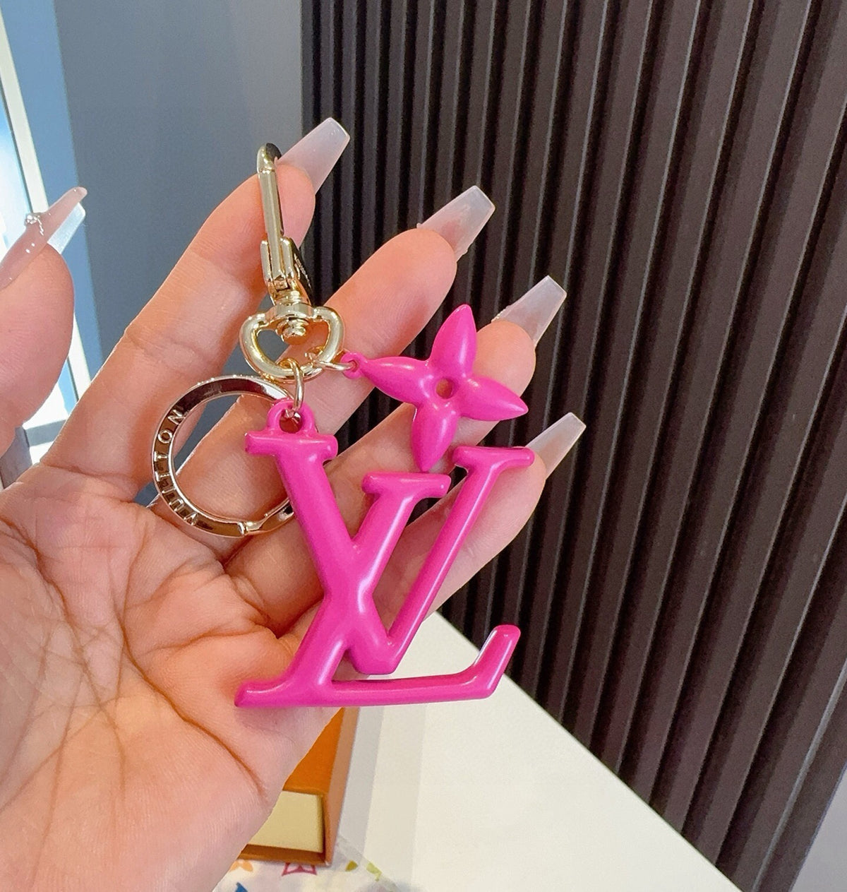Leather Metal Keychain