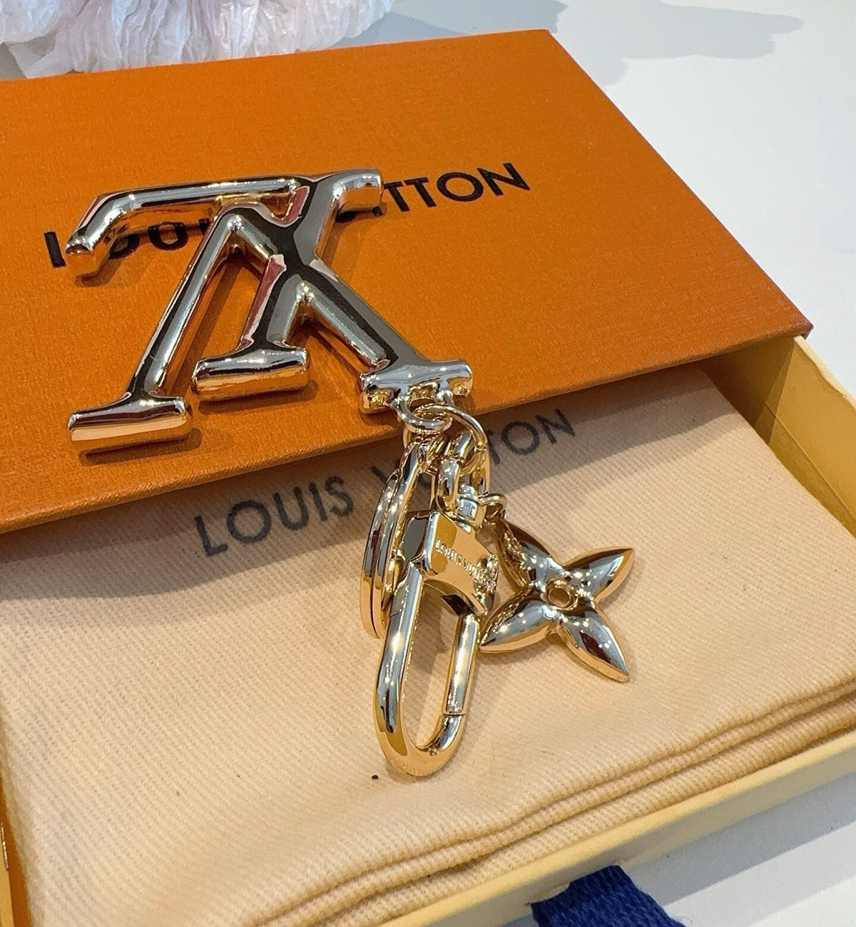 Leather Metal Keychain