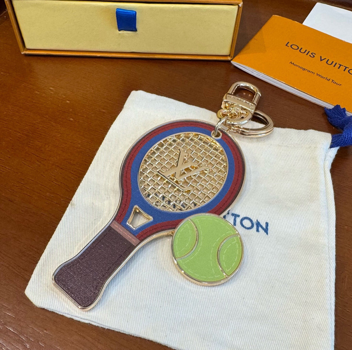 LOUIS VUITTON Canvas Bag Charm Keychain