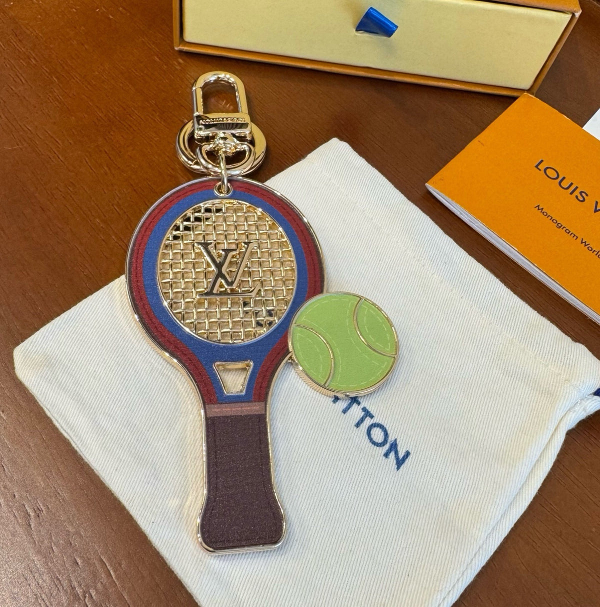 LOUIS VUITTON Canvas Bag Charm Keychain