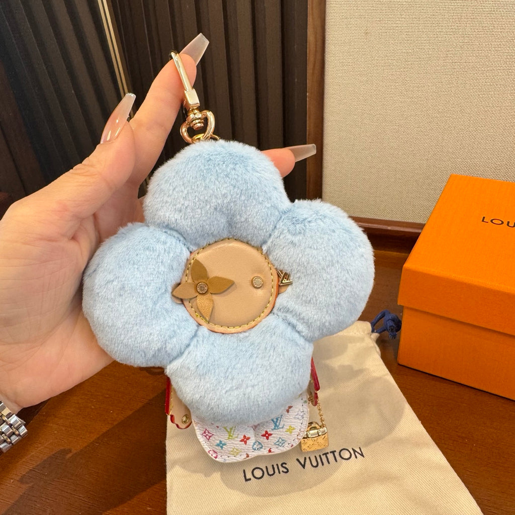 Faux Fur Bag Charm Keychain
