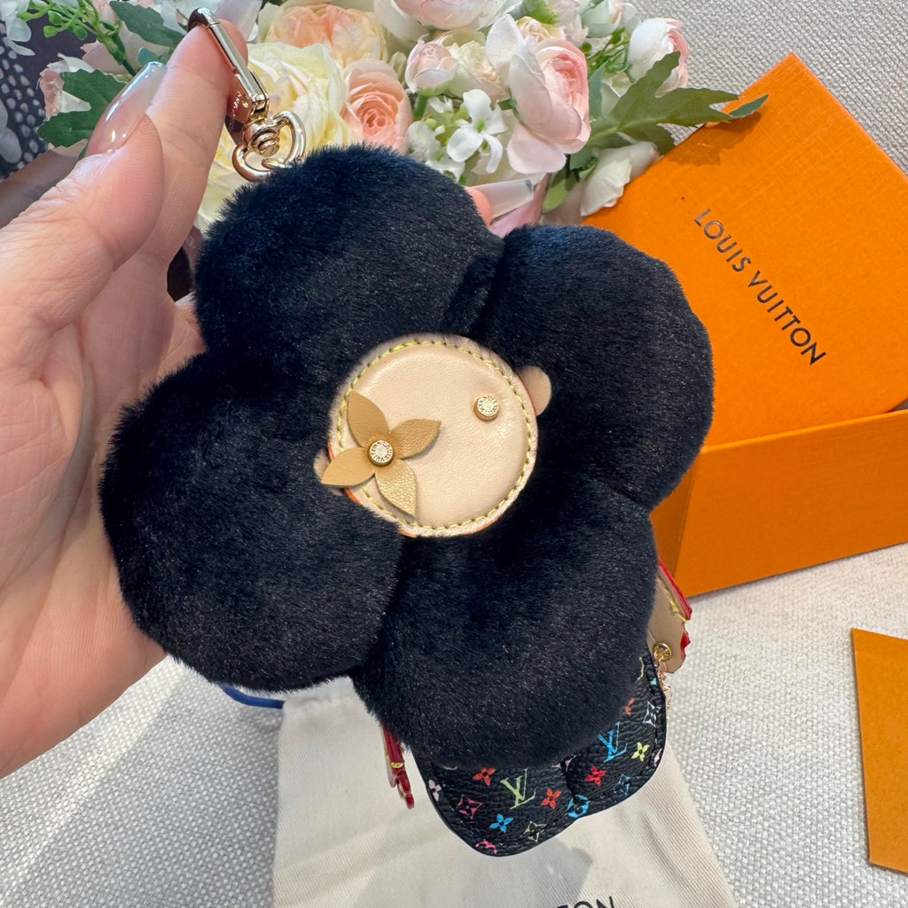 Faux Fur Bag Charm Keychain