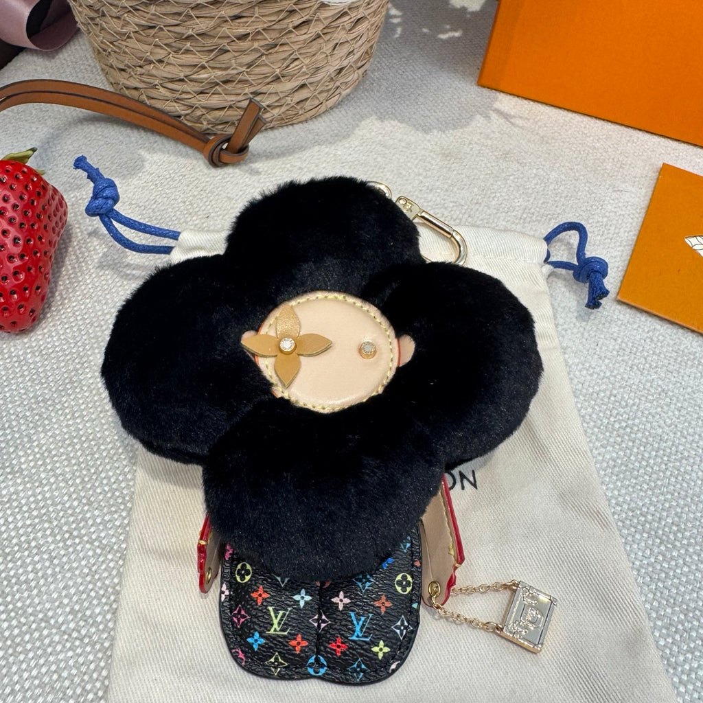 Faux Fur Bag Charm Keychain