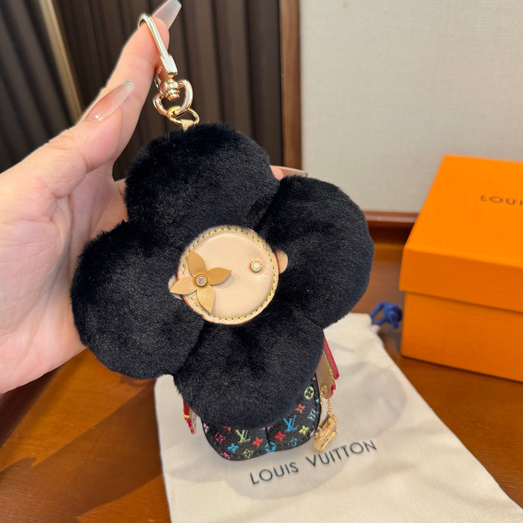 Faux Fur Bag Charm Keychain