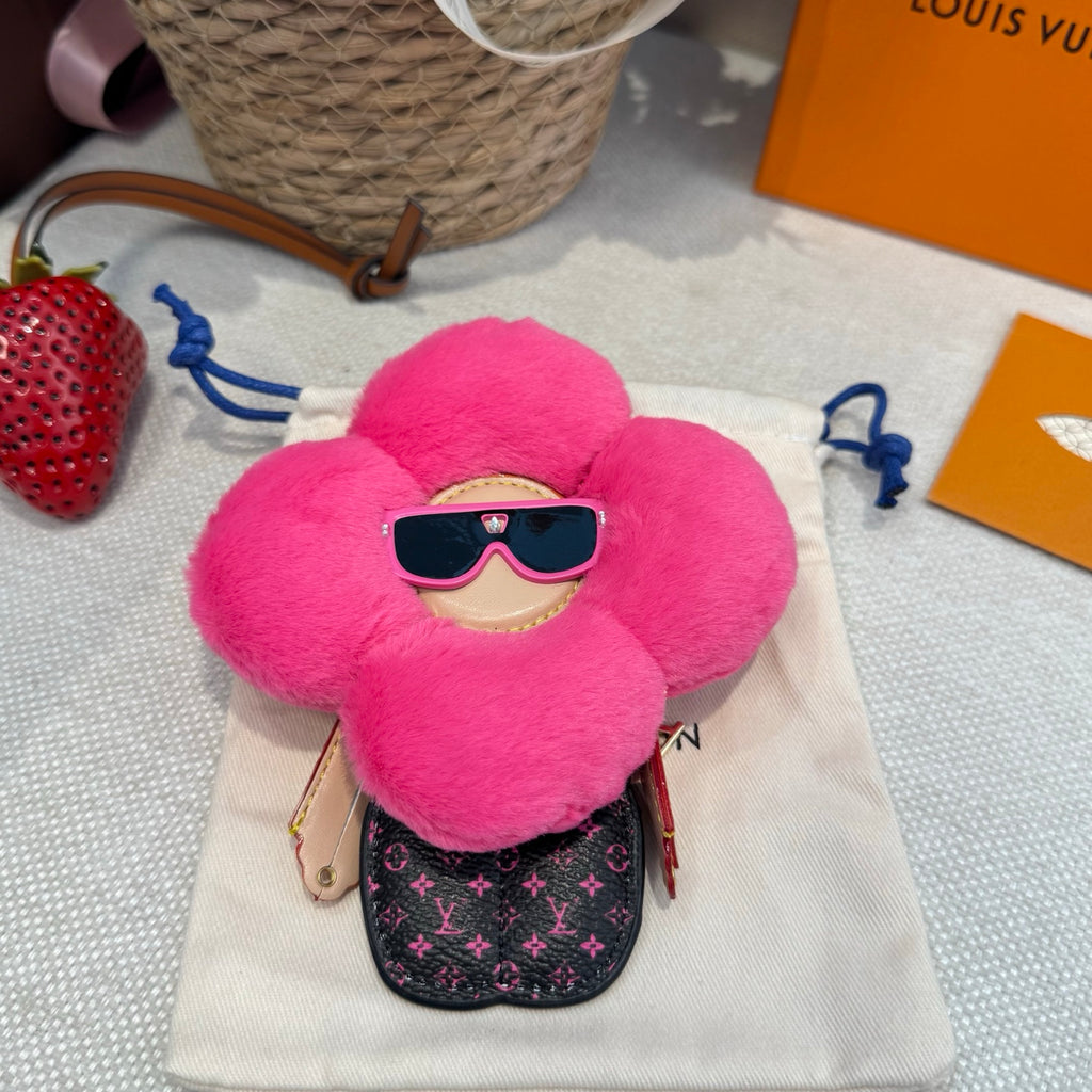Faux Fur Bag Charm Keychain