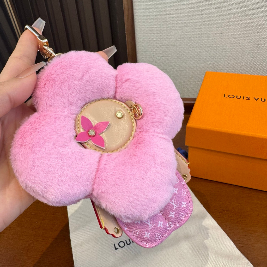 Faux Fur Bag Charm Keychain