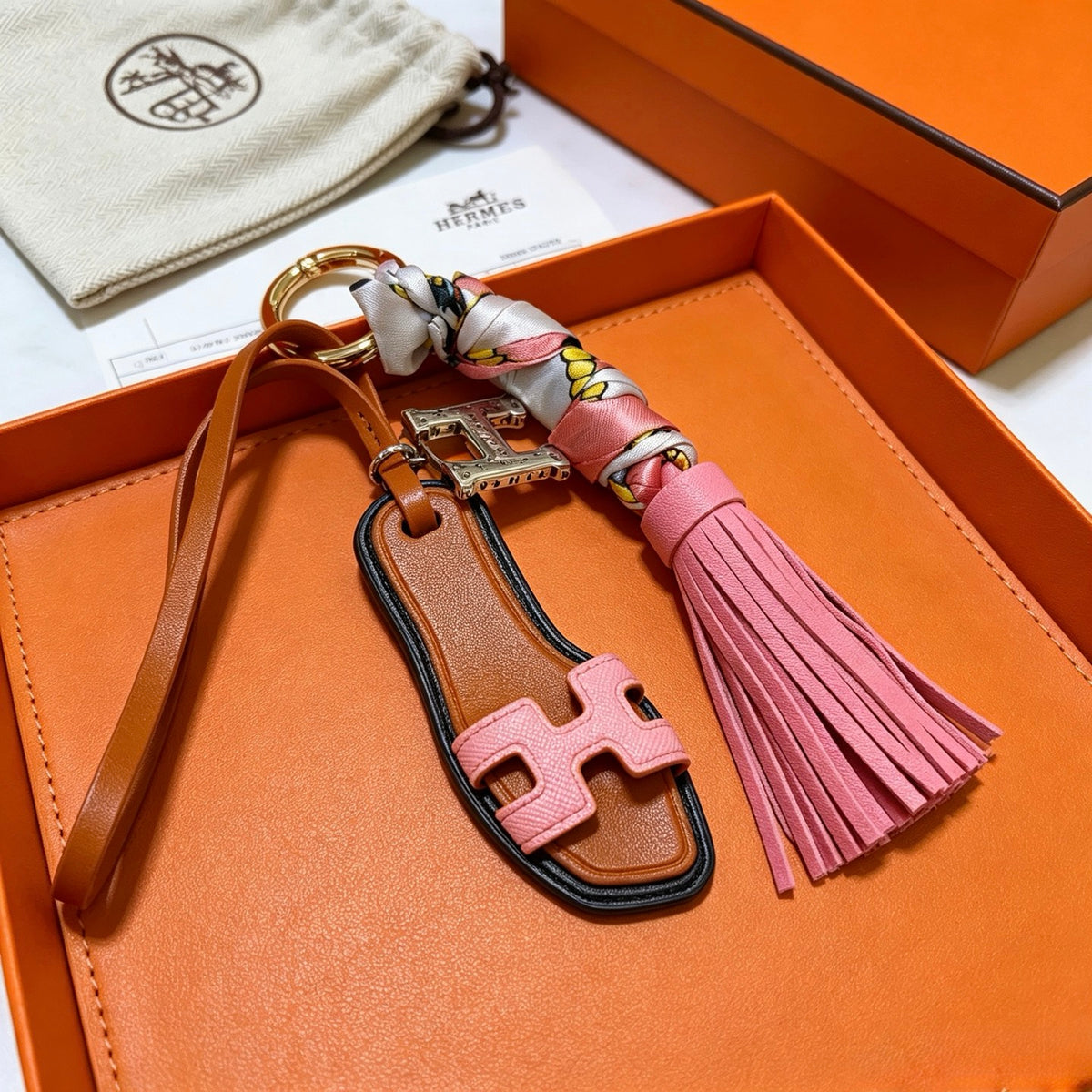 HERMÈS Bag Charm Keychain