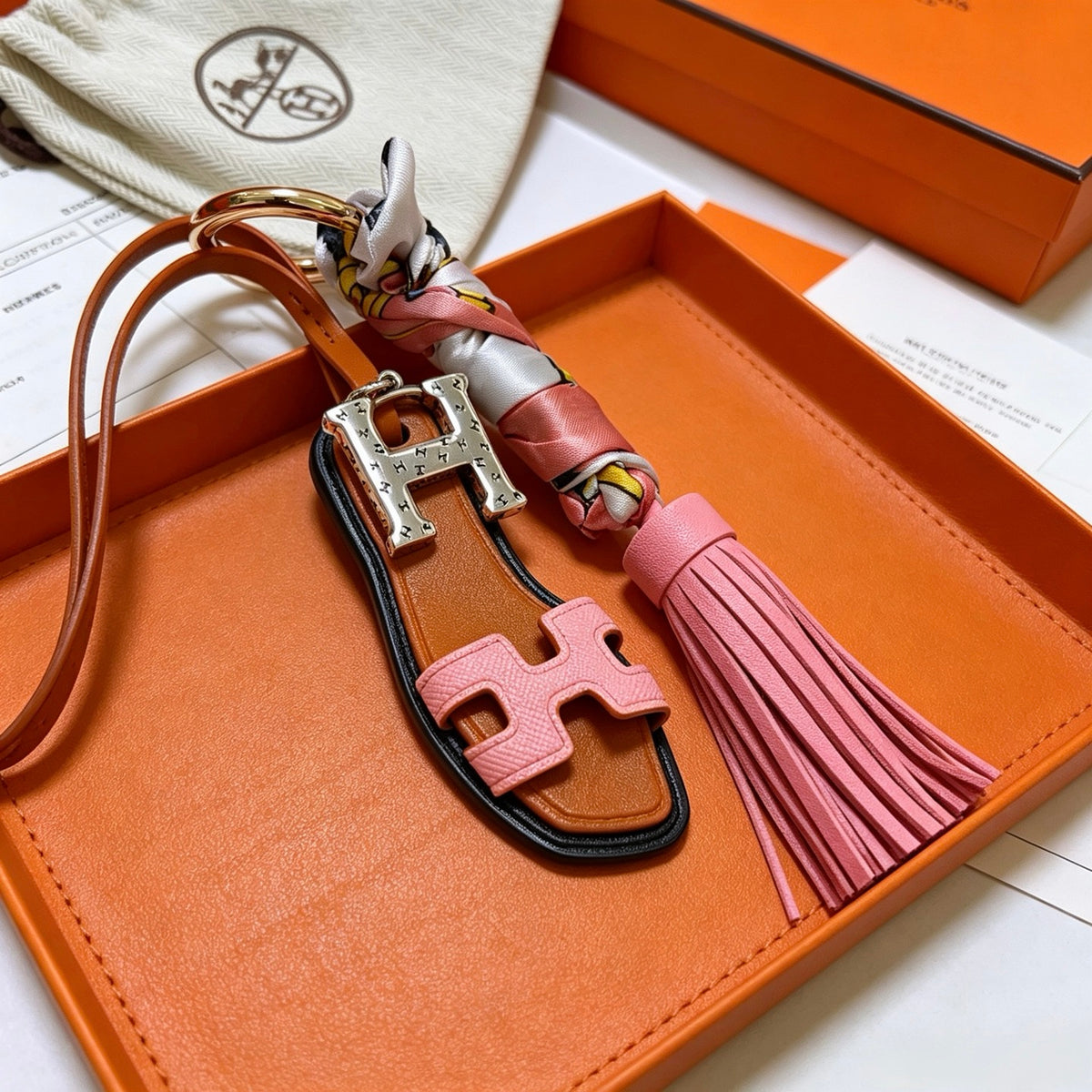 HERMÈS Bag Charm Keychain