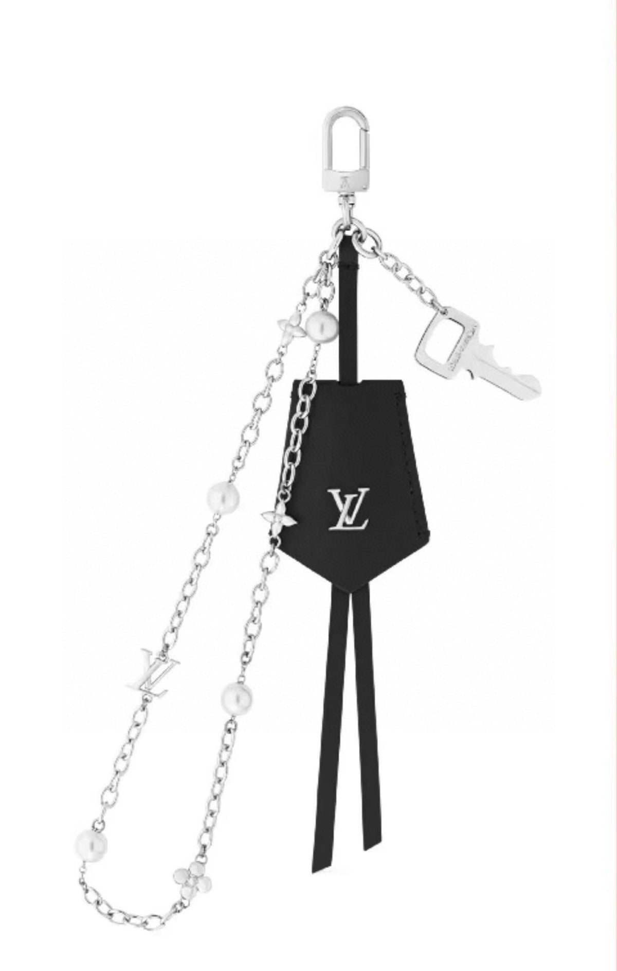 LOUIS VUITTON Logo Bag Charm Keychain