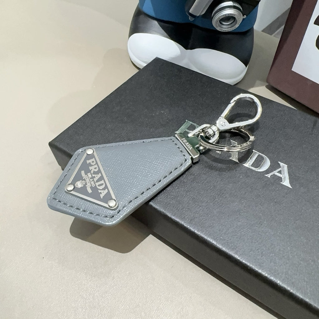 PRADA Logo Bag Charm Keychain