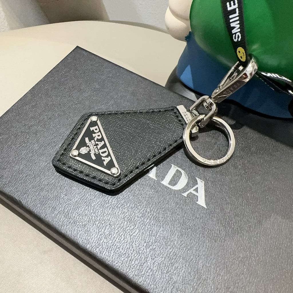 PRADA Logo Bag Charm Keychain