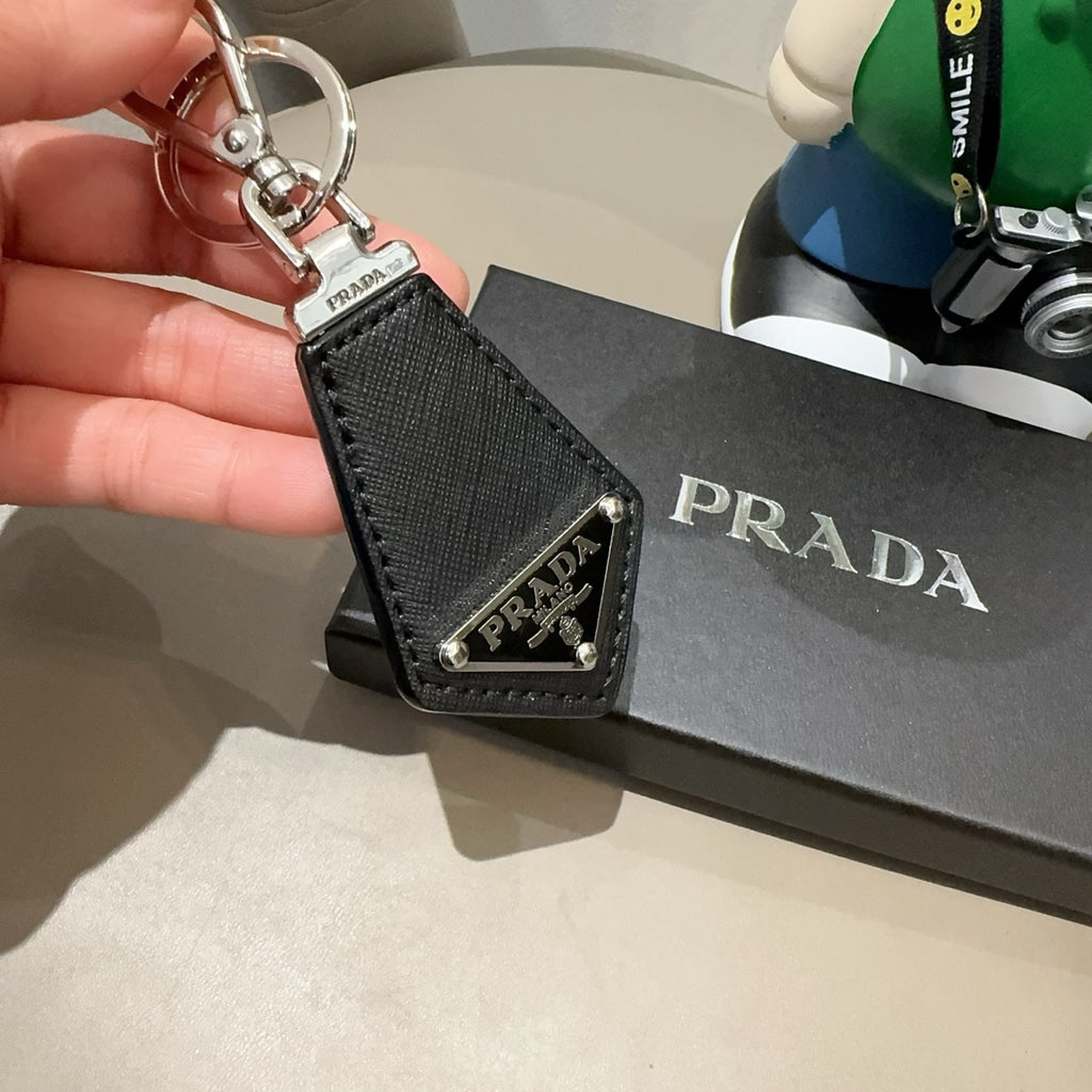 PRADA Logo Bag Charm Keychain