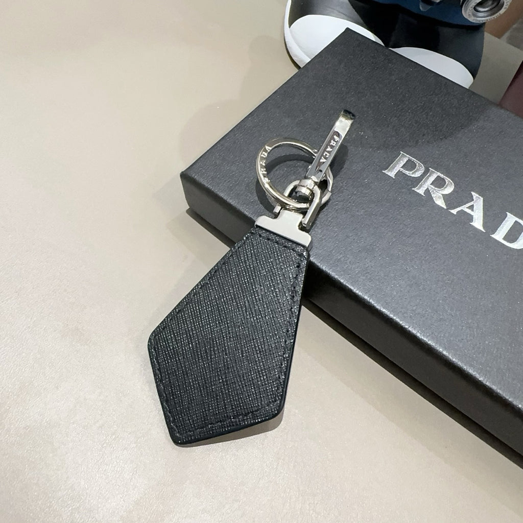 PRADA Logo Bag Charm Keychain
