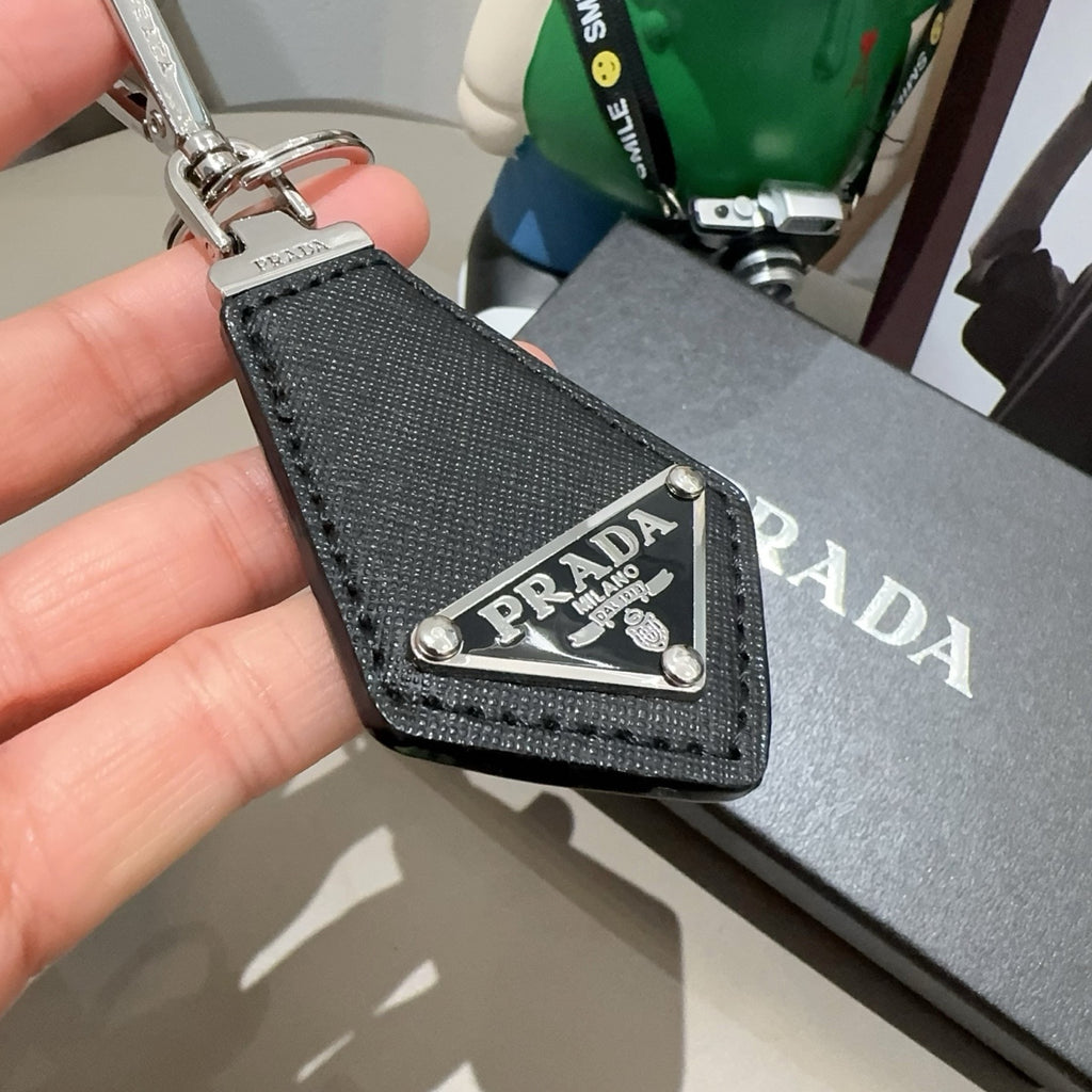 PRADA Logo Bag Charm Keychain