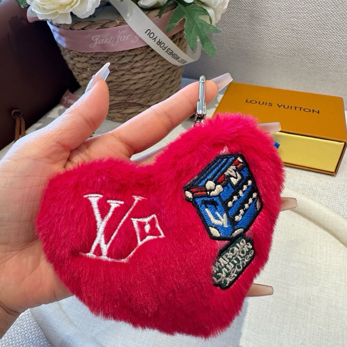 LOUIS VUITTON M03170 Logo Bag Charm Keychain
