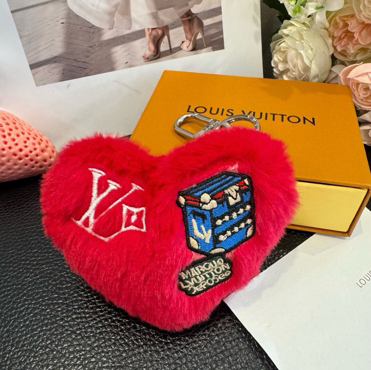 LOUIS VUITTON M03170 Logo Bag Charm Keychain